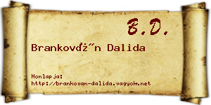 Brankován Dalida névjegykártya